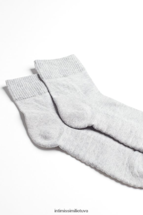 vyrų pilka vilna itin trumpos kilpinės medvilninės kojinės Intimissimi kojines 248BPB366