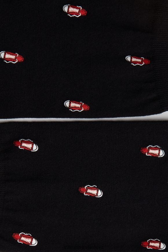 vyrų spausdinti juodai trumpos raštuotos medvilninės kojinės Intimissimi kojines 248BPB327