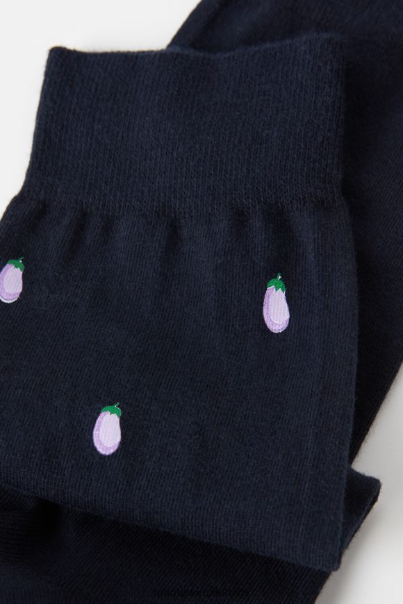 vyrų spausdinti tamsiai mėlyna spalva trumpos raštuotos medvilninės kojinės Intimissimi kojines 248BPB332