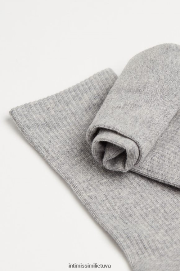vyrų pilka vilna kilpinės medvilninės trumpos kojinės Intimissimi kojines 248BPB355