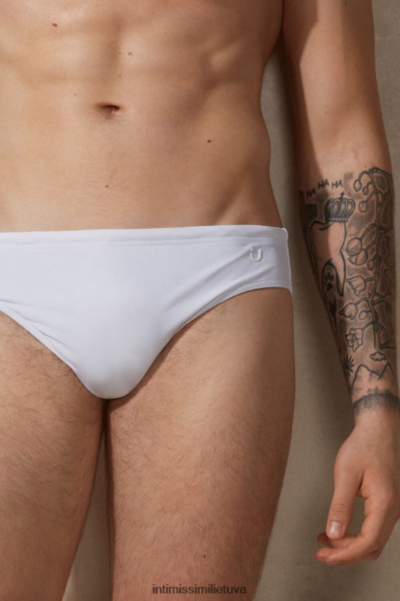 vyrų baltas paprastos maudymosi kelnaitės Intimissimi drabužiai 248BPB449