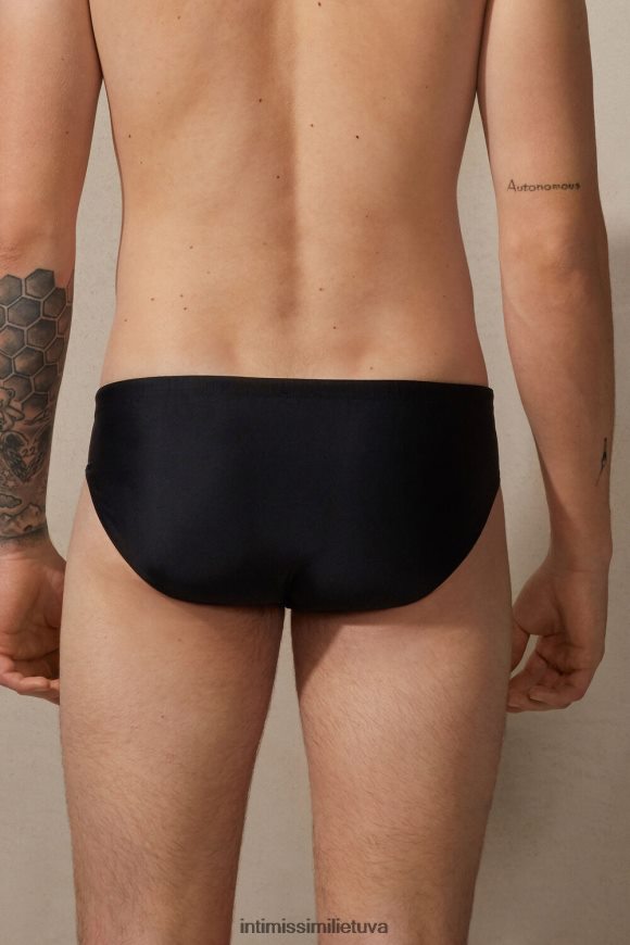 vyrų juodas paprastos maudymosi kelnaitės Intimissimi drabužiai 248BPB450