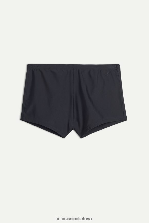 vyrų juodas paprastos kvadrato formos maudymosi kelnaitės Intimissimi drabužiai 248BPB453