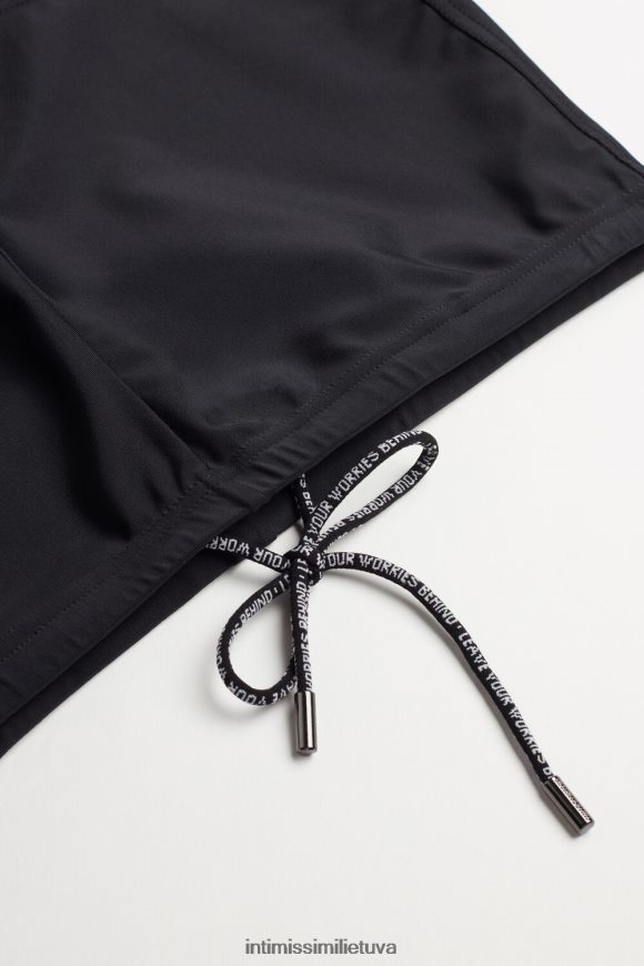 vyrų juodas paprastos kvadrato formos maudymosi kelnaitės Intimissimi drabužiai 248BPB453