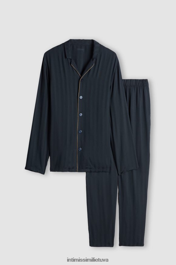 vyrų tamsiai mėlyna ilga modalinė pižama Intimissimi drabužiai 248BPB309