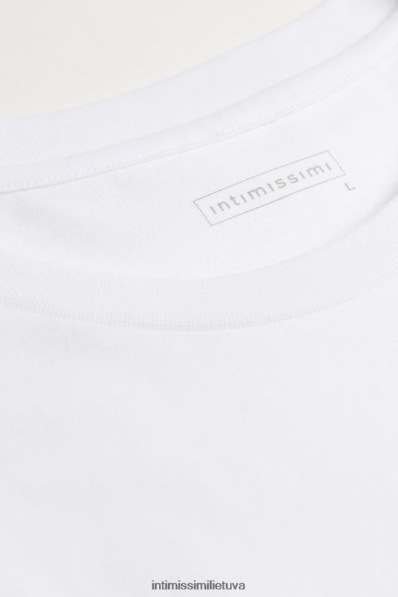 vyrų baltas medvilniniai marškinėliai Intimissimi drabužiai 248BPB226