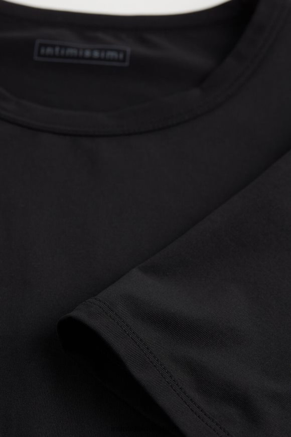 vyrų juodas mikropluošto marškinėliai Intimissimi drabužiai 248BPB454