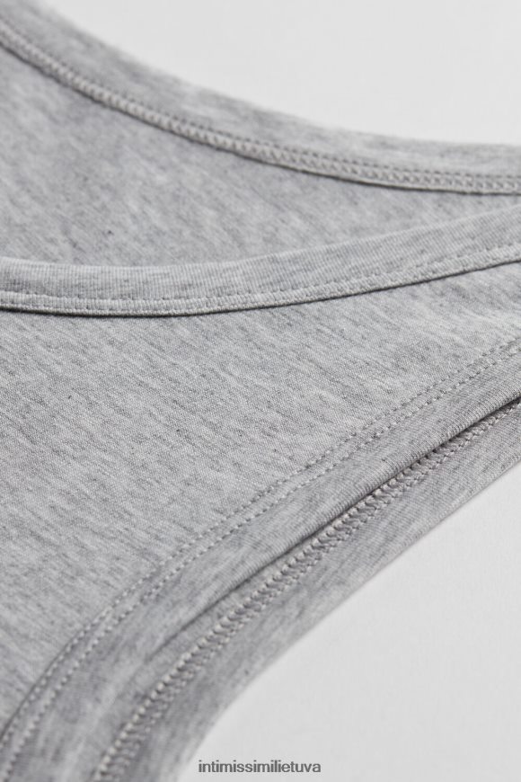 vyrų šviesiai pilkas melanžas liemenė be rankovių su apvaliu kaklu Intimissimi drabužiai 248BPB274